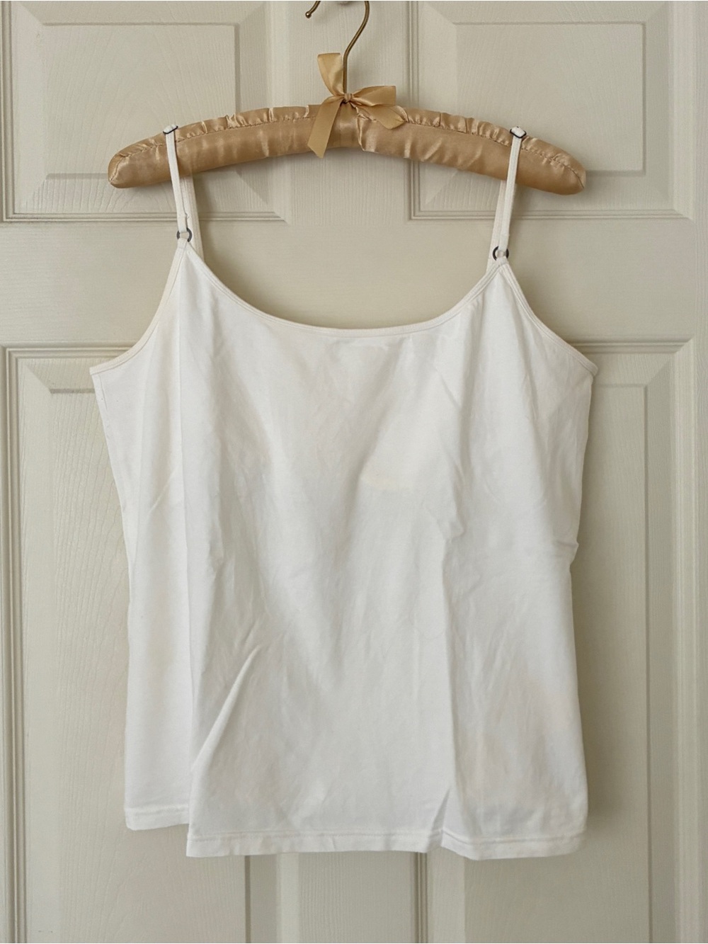 Faded Glory Stretch Cotton Camisole Built-In Shelf Bra Adjustable Straps Size XL